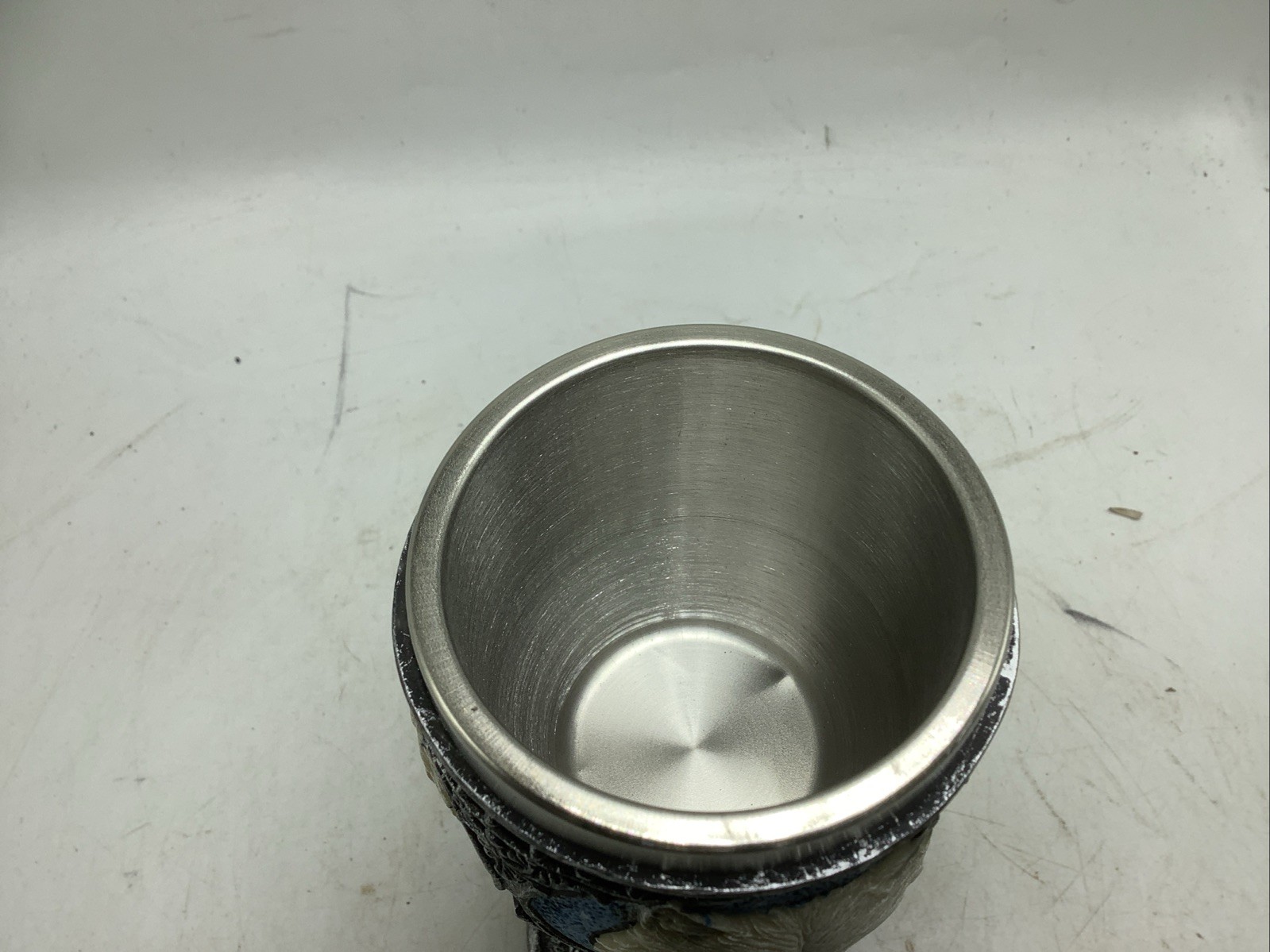 Game Of Thrones Direwolf Chalice Alpha Wolf Wine Goblet Celtic Magic Red Stones