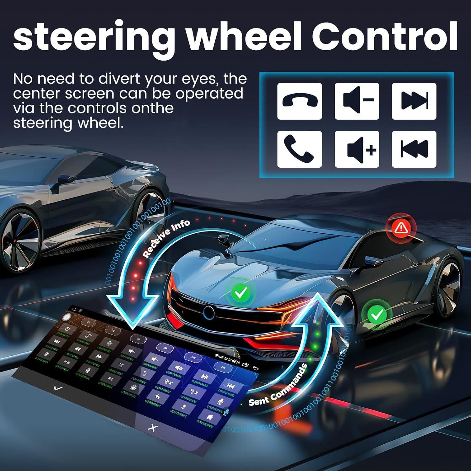 12.3'' For 2019-2022 Toyota RAV4 8Core 4+64G Carplay Stereo Radio GPS Android 13