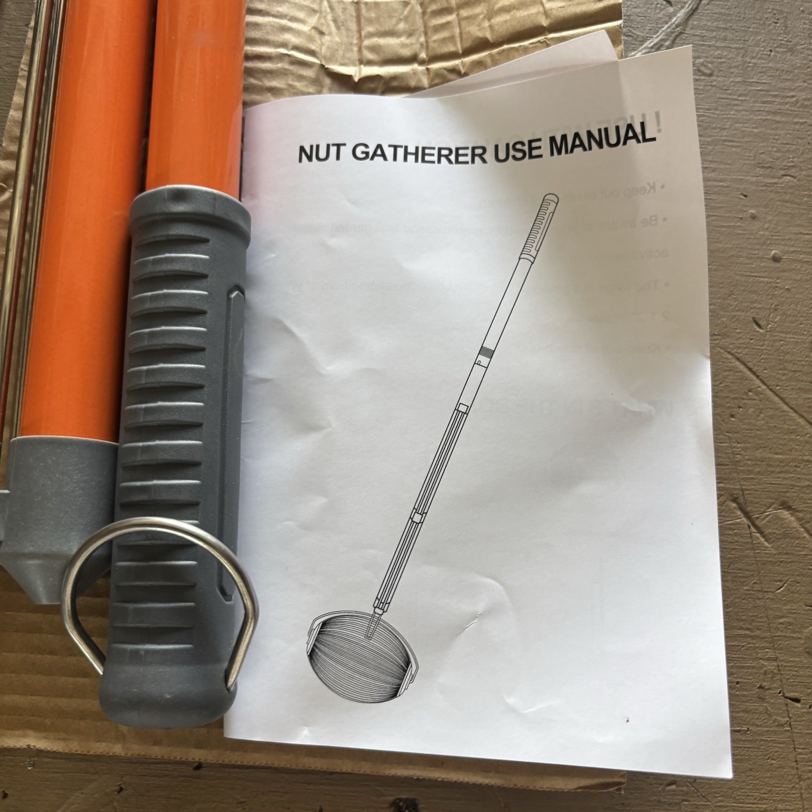 Nut Gatherer Pecan Acorn Golf Ball Harvester Garden Roller Picker