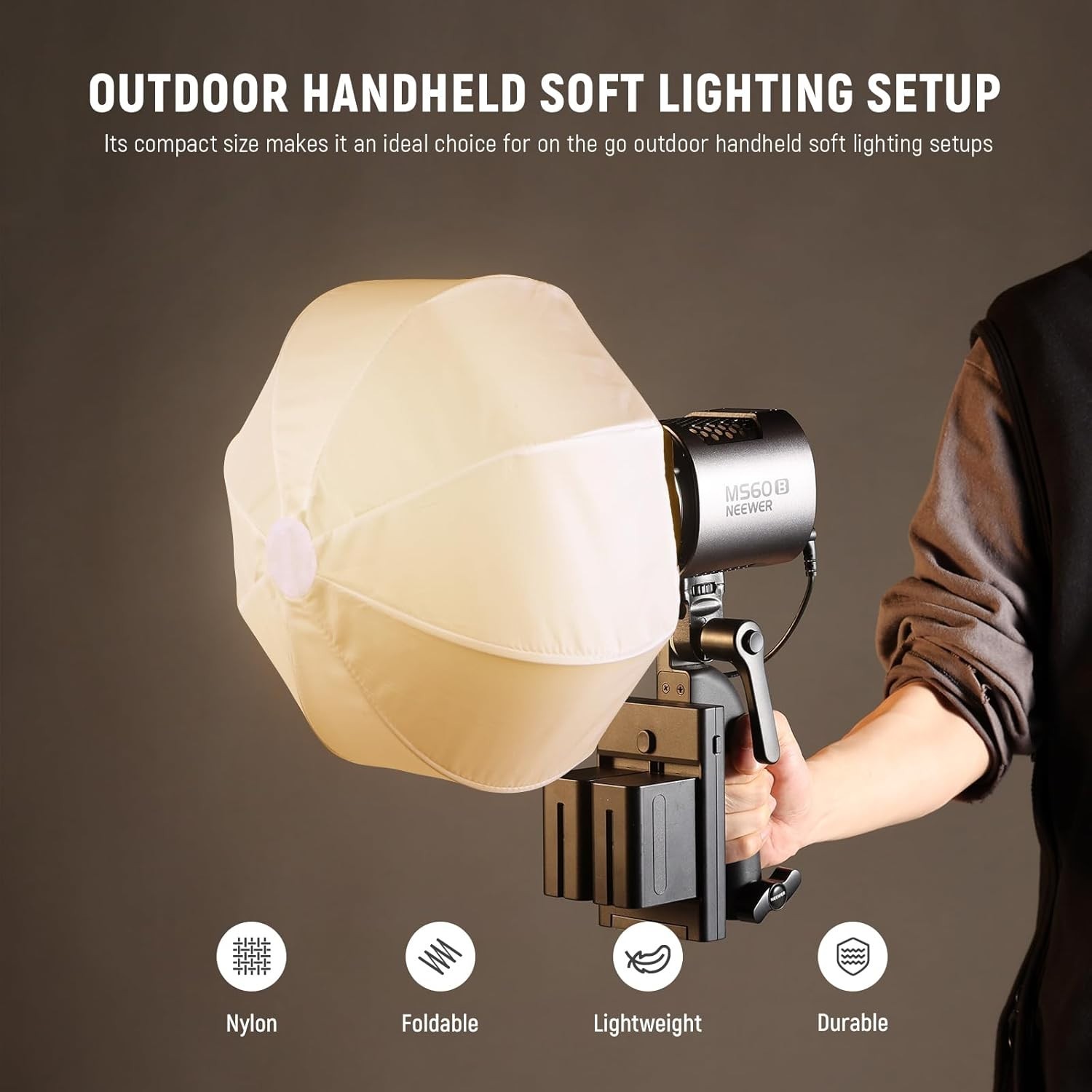 NEEWER 12"/30cm Lantern Softbox Light Diffuser Use for NEEWER Mount only