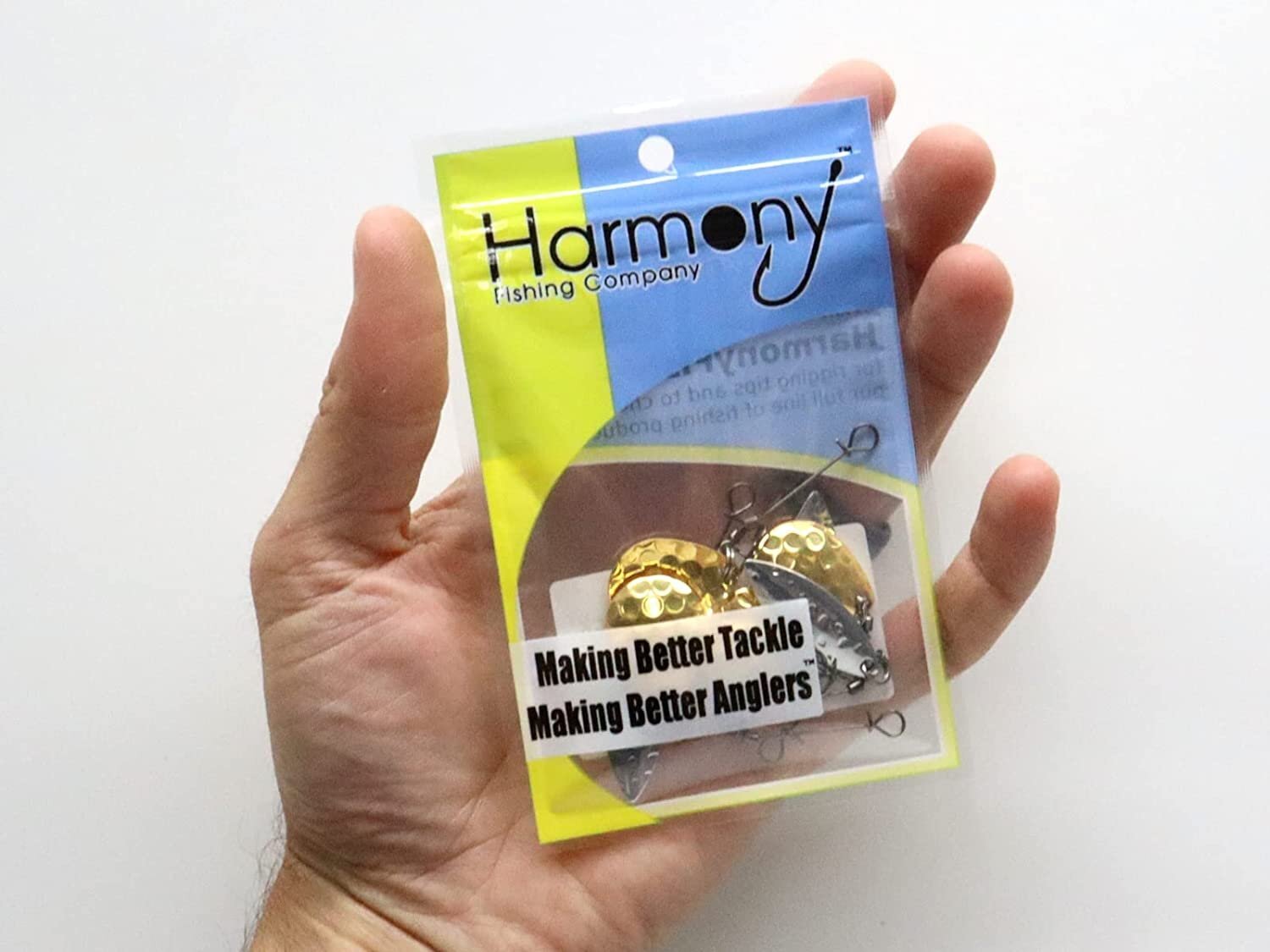 Harmony Fishing Replacement UnderSpin Blades (4 Silver Willow, 4 Gold Colorado)