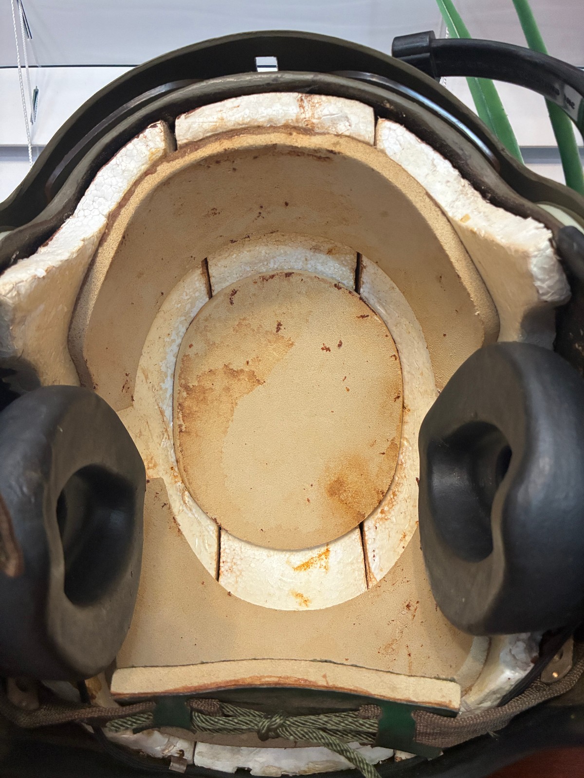 Vintage 1965-67 Gentex APH-5A Helicopter Flight Helmet–Vietnam War -Original Bag