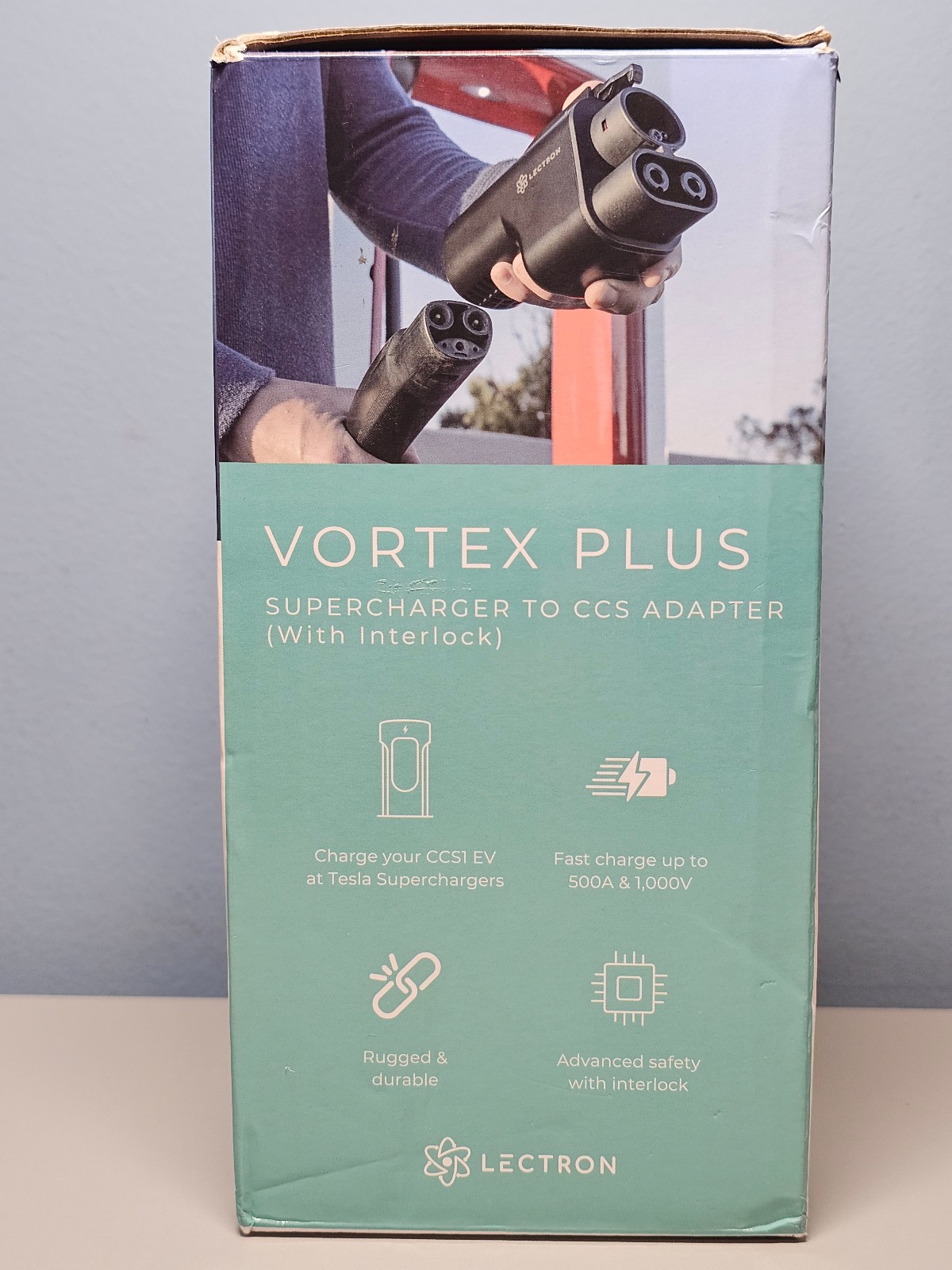 Lectron Vortex Plus Supercharger NACS to CCS Adapter w/ Interlock 500A/1000V New
