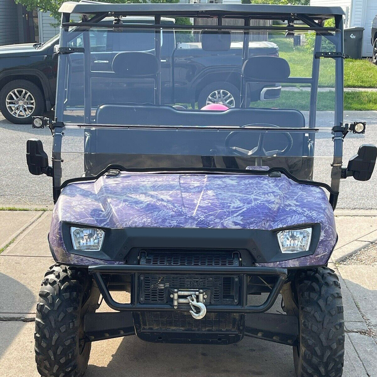 HECASA Full Folding Windshield For Polaris 2006-2008 Ranger 500 4X4 ,700 XP 4X4