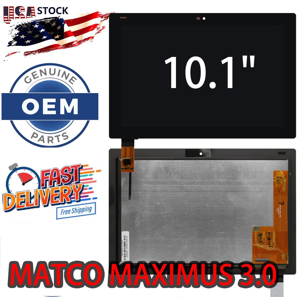 US LCD Display Touch Screen Digitizer Assembly Panel fit MATCO TOOLS MAXIMUS 3.0