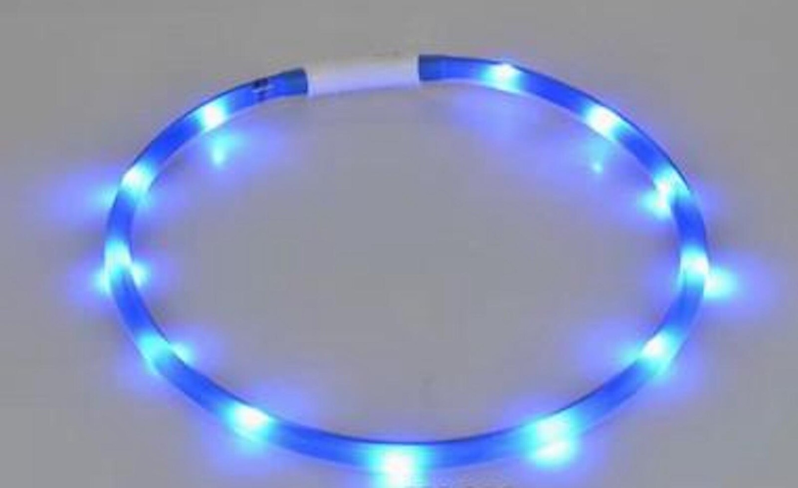 SOFT SILICONE RECHARGEABLE COLLAR glow light-UP LED for Dog Cat Pet Night Safety