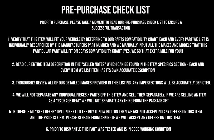 2013 13 SUBARU WRX STI WAGON - EJ257 - HID BALLAST - OEM #283