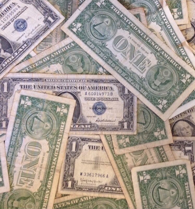 ✯1923-1957 One Dollar Note ✯ $1 Silver Certificate G-AU ✯ Bill Blue US Currency✯