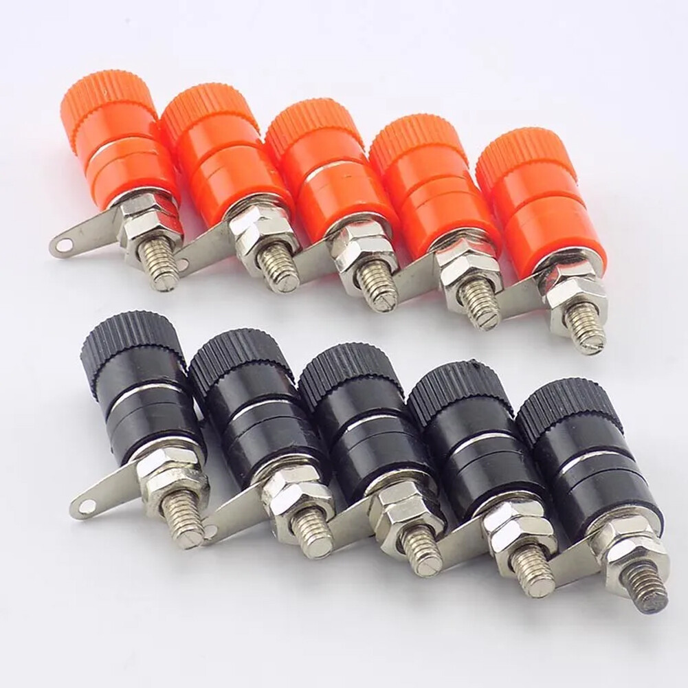 10 Pair Dual Female Banana Plug Jack Terminal Binding Post Speaker Amplifier NEW