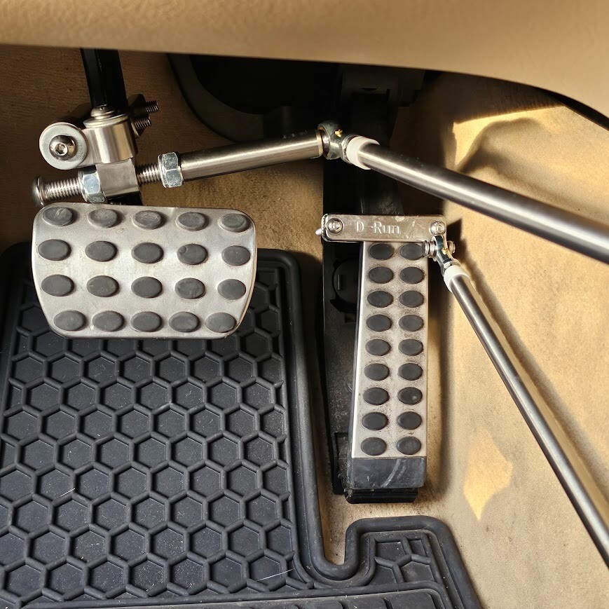 A permanent,safe install car hand control. Disabled/Handicapped - SCI, H quality