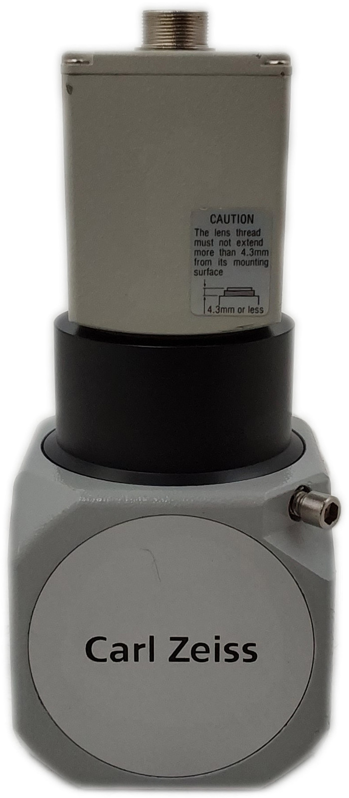 Carl Zeiss F=60 Camera Adapter Component W/ Sony 3CCD ExwaveHAD 102691 Camera