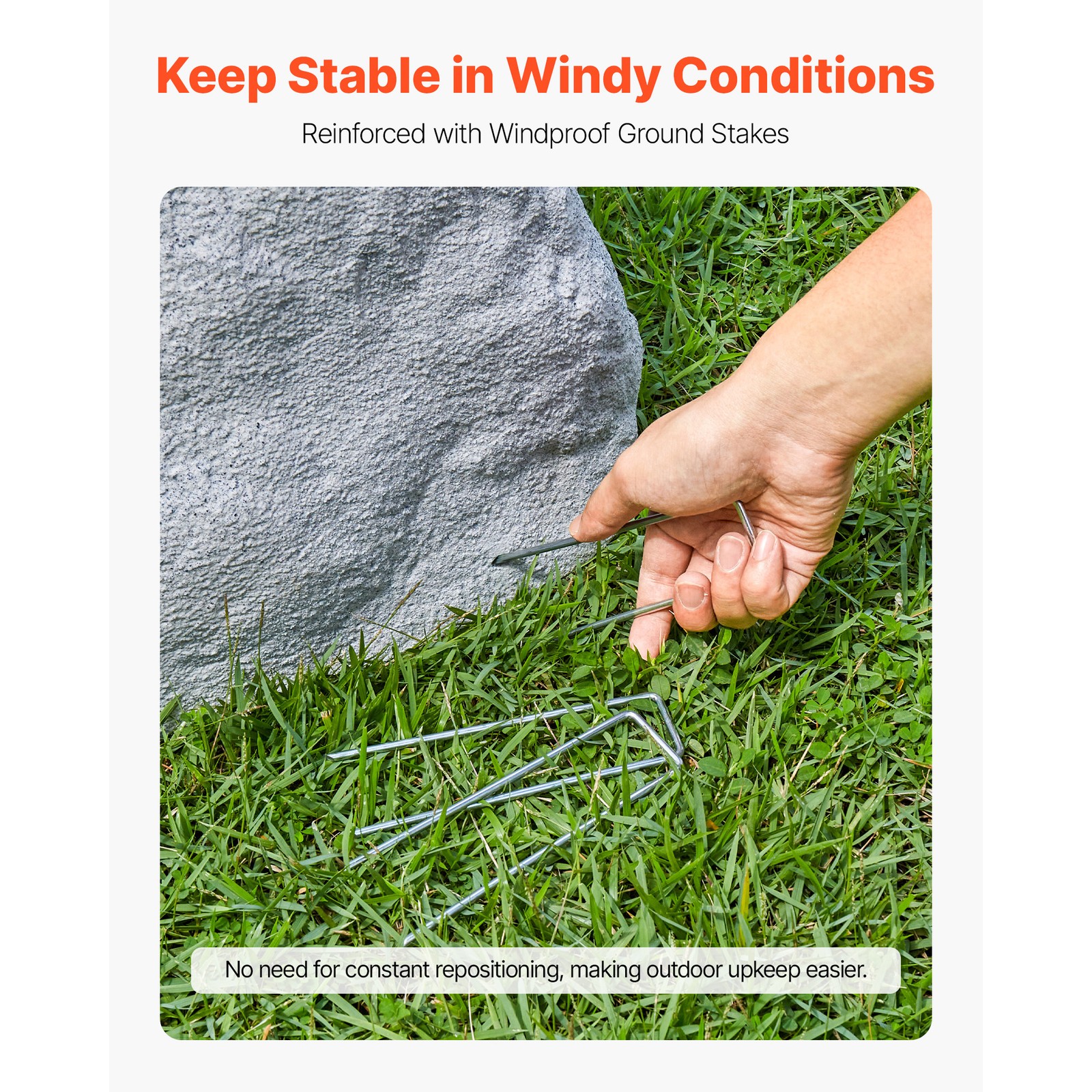 Uimoso Faux Landscape Rock Well Pump Cover Artificial Boulder Grey M