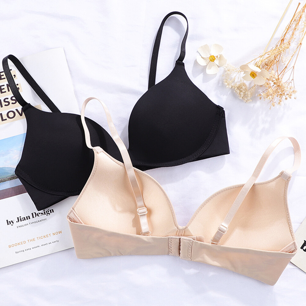 Flat-chested AAA AA ABC Women Bras Sexy Lingerie Thin Padded Wireless Brassiere