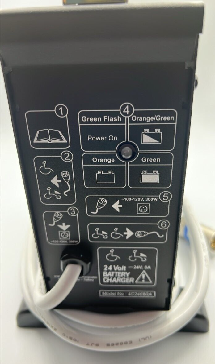 Power Chair 24 Volt 8 Amp UPG Off-Board AGM/Gel Battery Charger