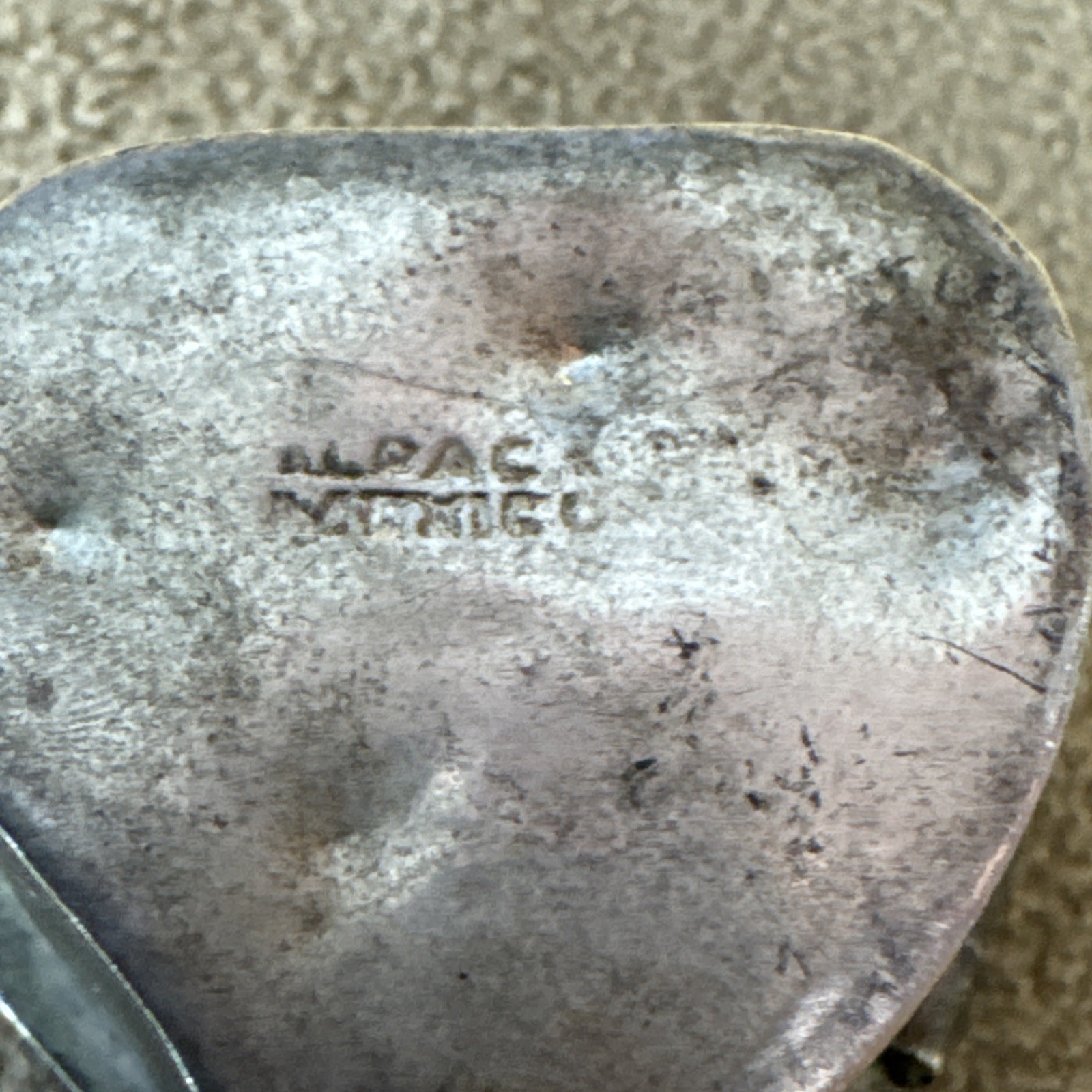 VTG Alpaca Mexico Silver Abalone Shell Inlay Pill Box Trinket-Flower Heart Daisy