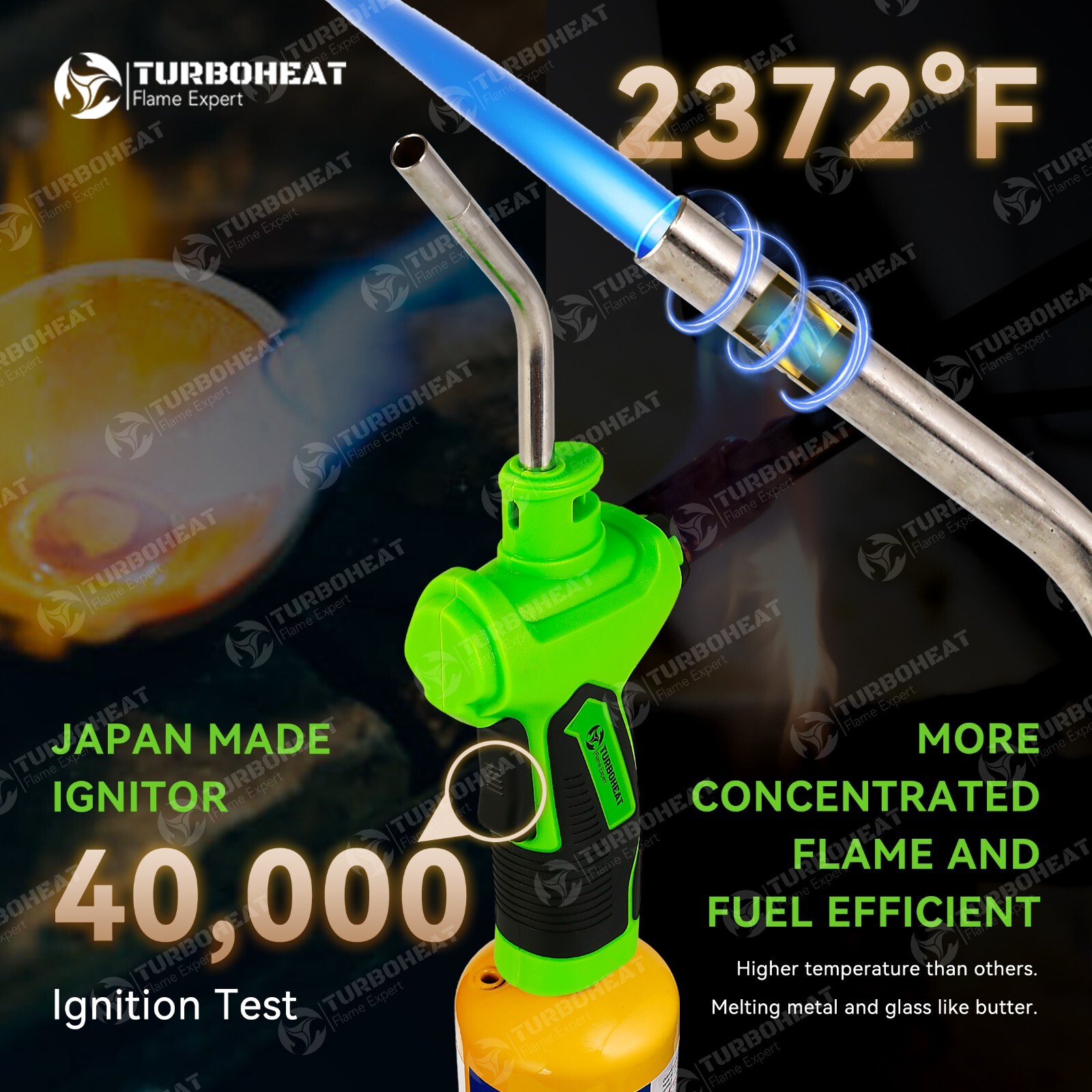 Propane Torch Trigger Start Propane Torch Head with Igniter All-Purpose MAPP Gas