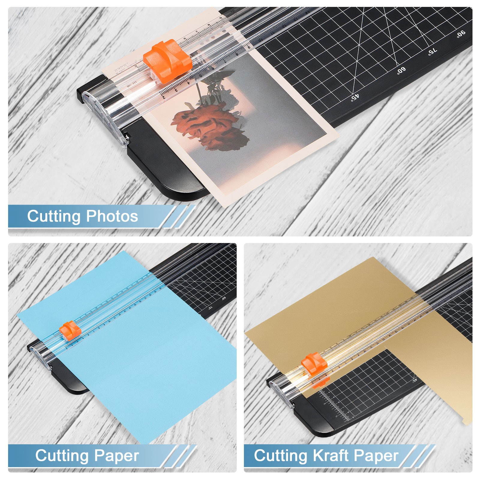 18"Length,10-Sheet Capacity Paper Cutter A3 Stack Portable Paper Trimmer