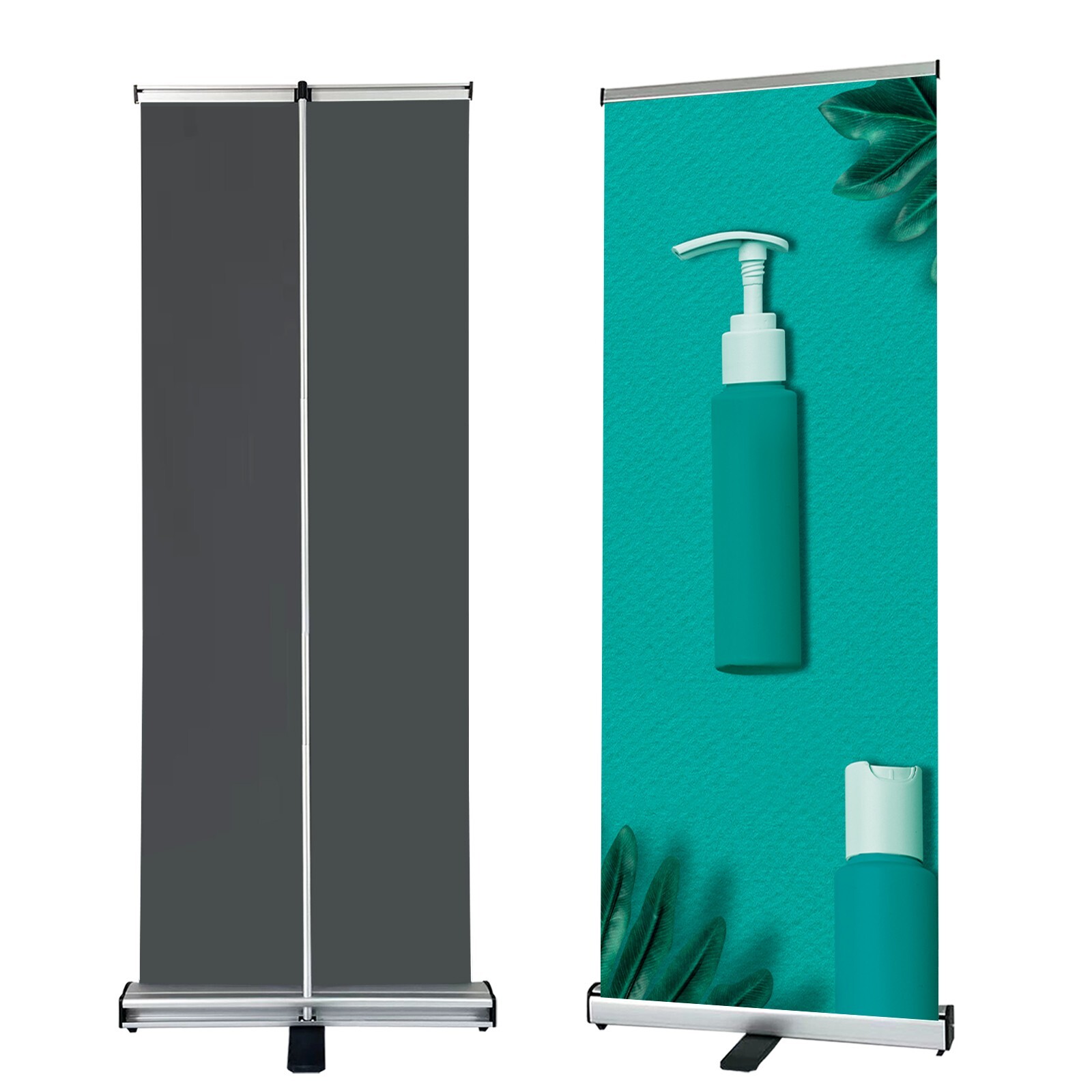 Standard Retractable Banner Stand 24"x72" Carrying padded Canvas Bag and Box