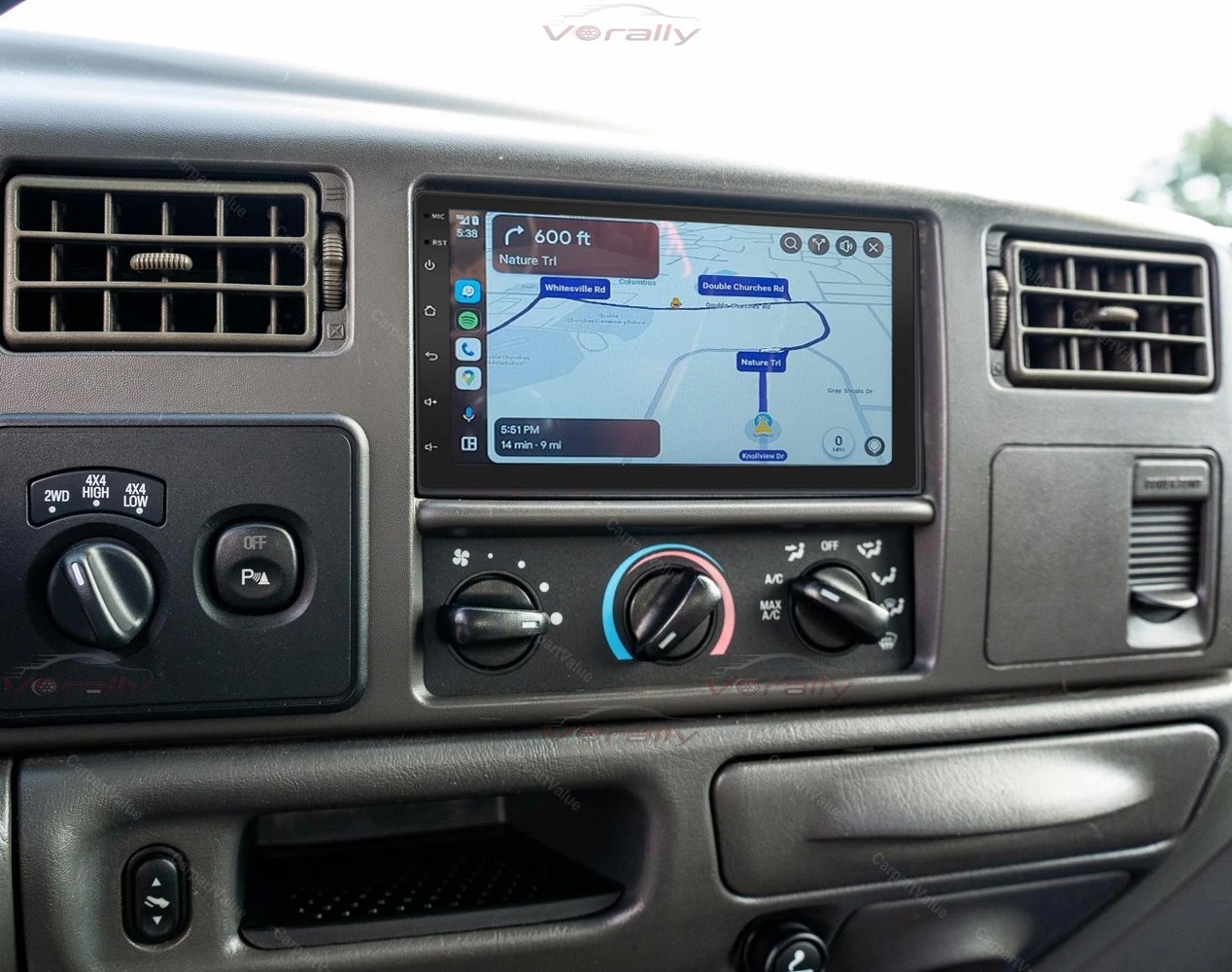 For 1999-2004 Ford F250 F-350 Super Duty Carplay Stereo Radio Android 15 Navi BT