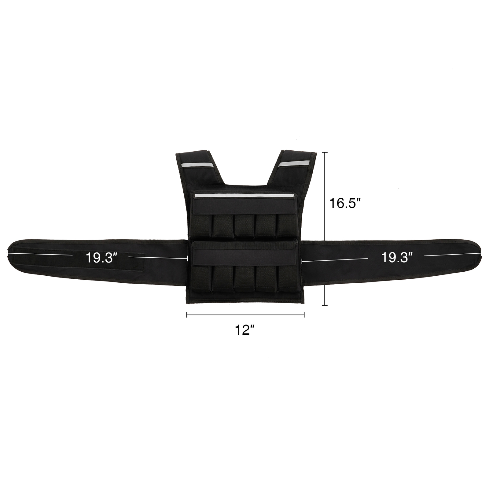 ZELUS 30LB Adjustable Weight Vest Weighted Vest for Running Home Gym Workout