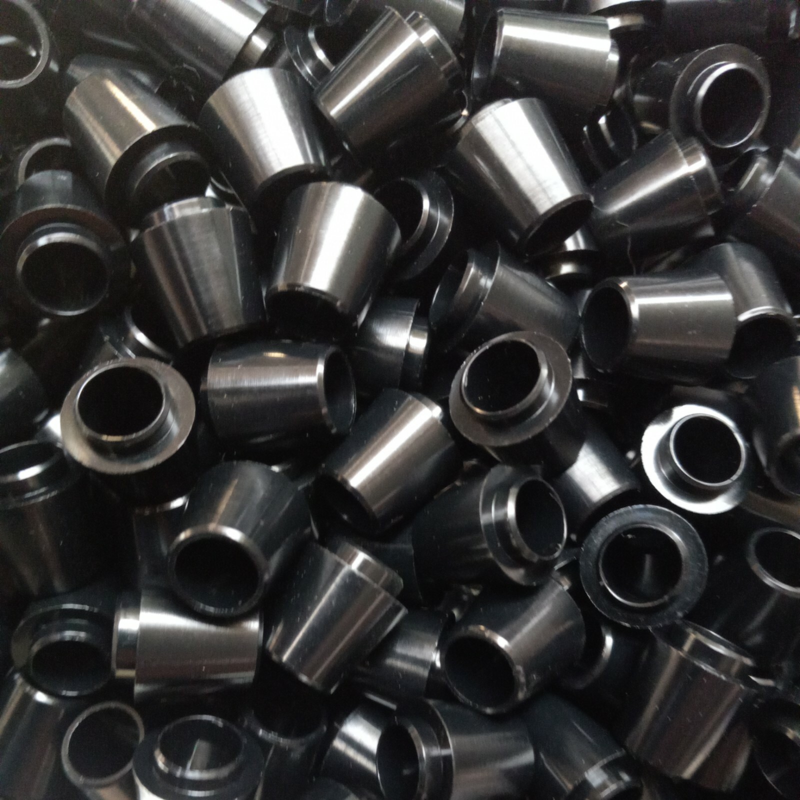 60x PREM GOLF FERRULES .335 Solid Black"COLLARED" 14mm QUALITY LOT(F12)