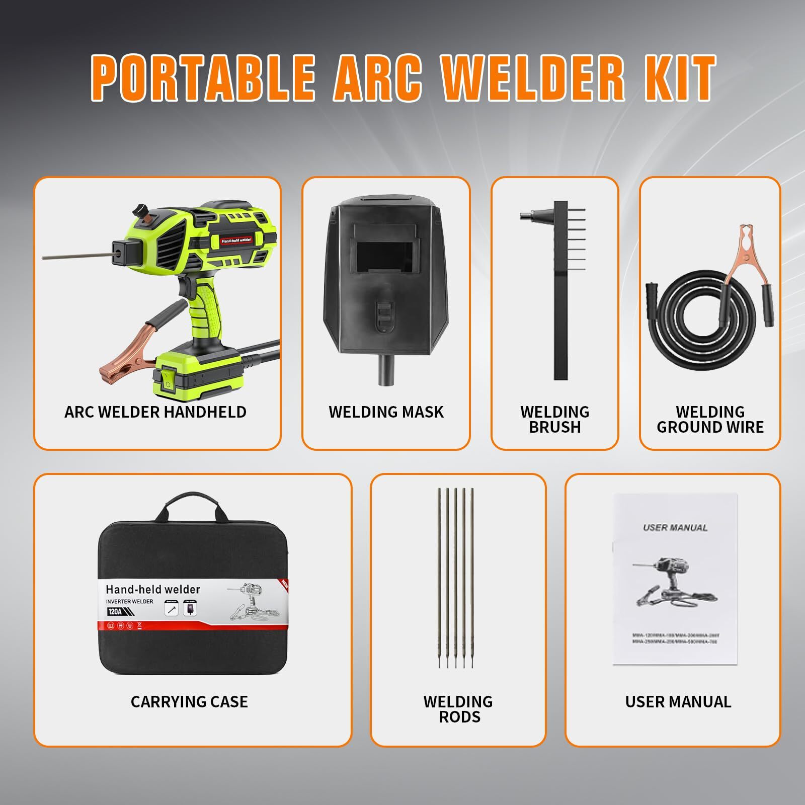 YesRight Portable Handheld Welder Gun Kit, 120A 110V ARC Welding Machine