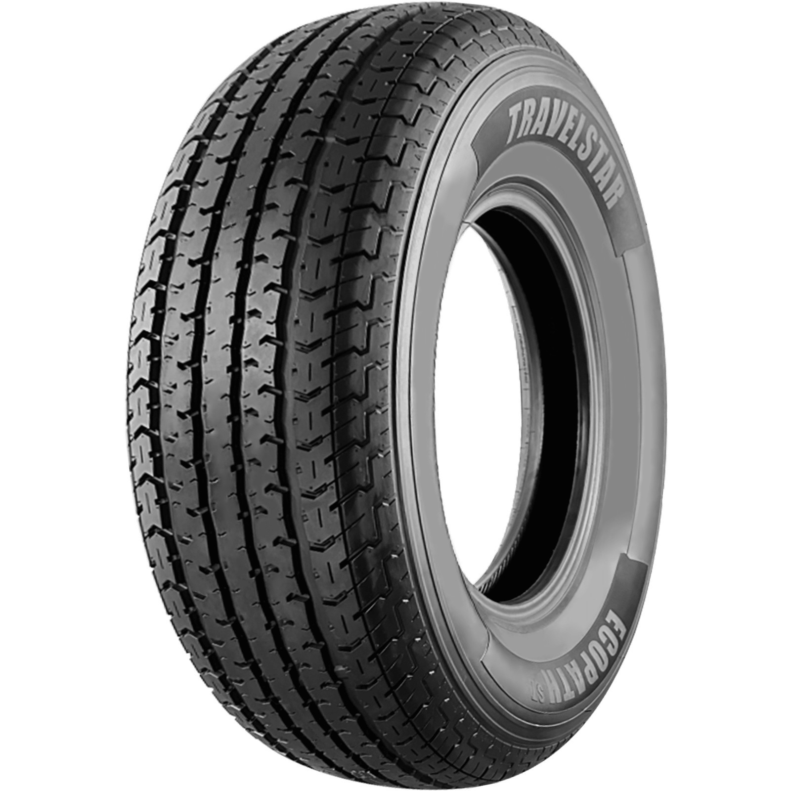 Set of 4 ST205/75R15 Trailer Tires Travelstar Ecopath ST 107/102M 8Ply 205 75 15