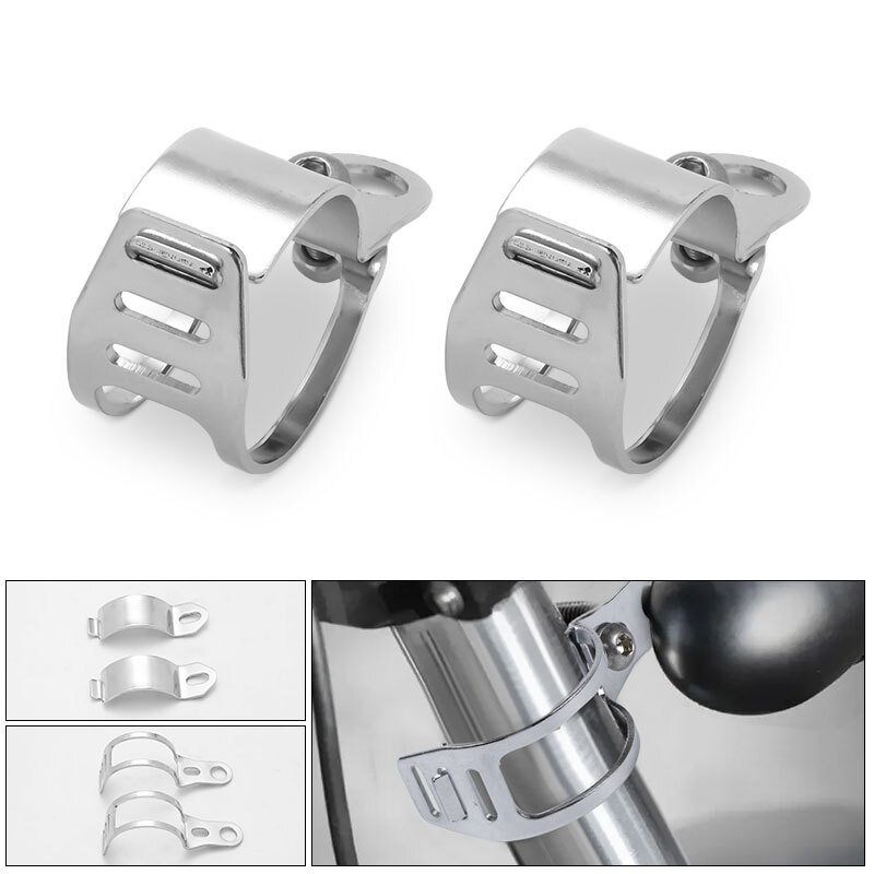 2X Motorcycle 35-50mm Front Fork Mount Clamp Turn Signal Light Bracket Holder