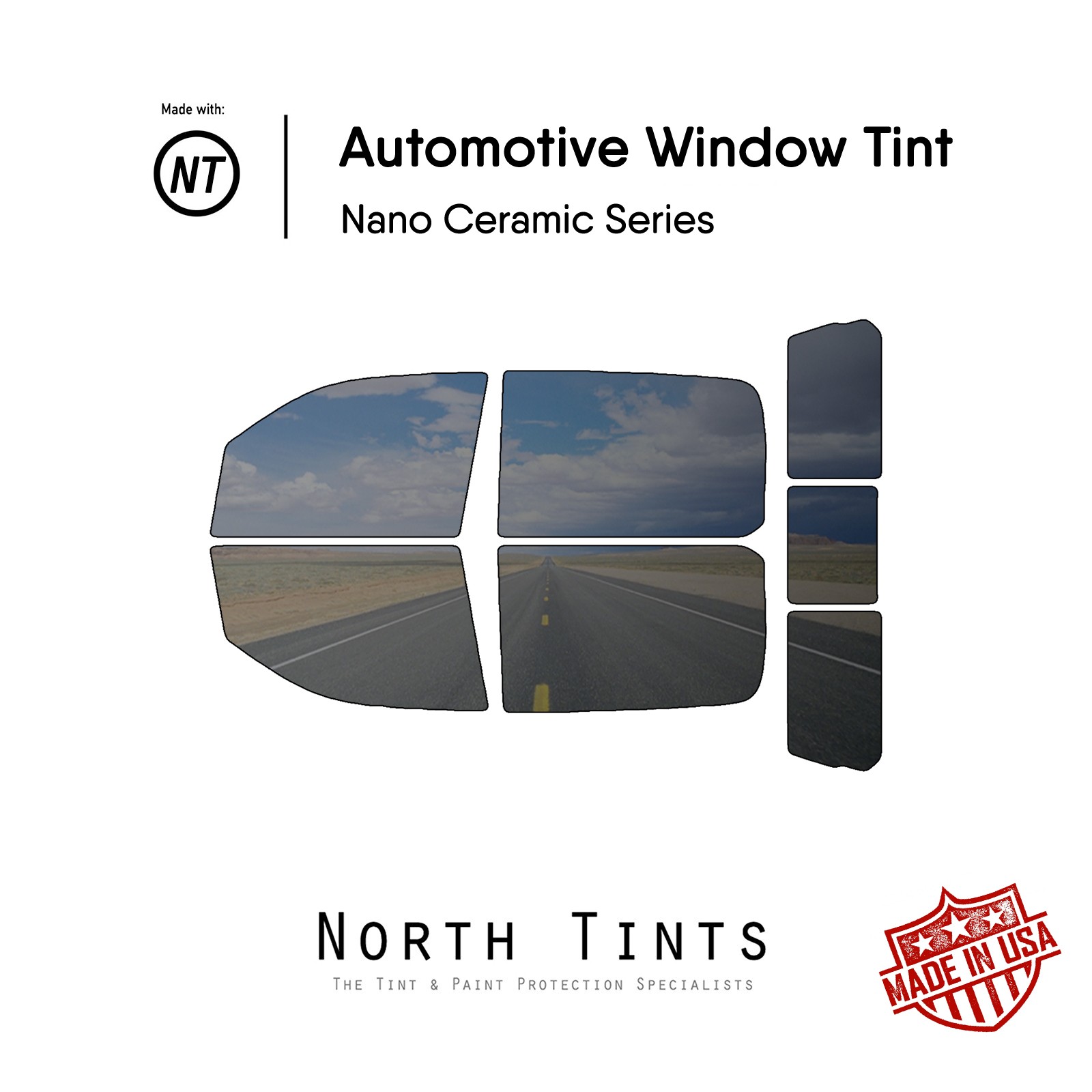 Nano Ceramic PreCut Window Tint for Dodge Ram 1500 2019-2026 4Dr Crew/Mega Cab