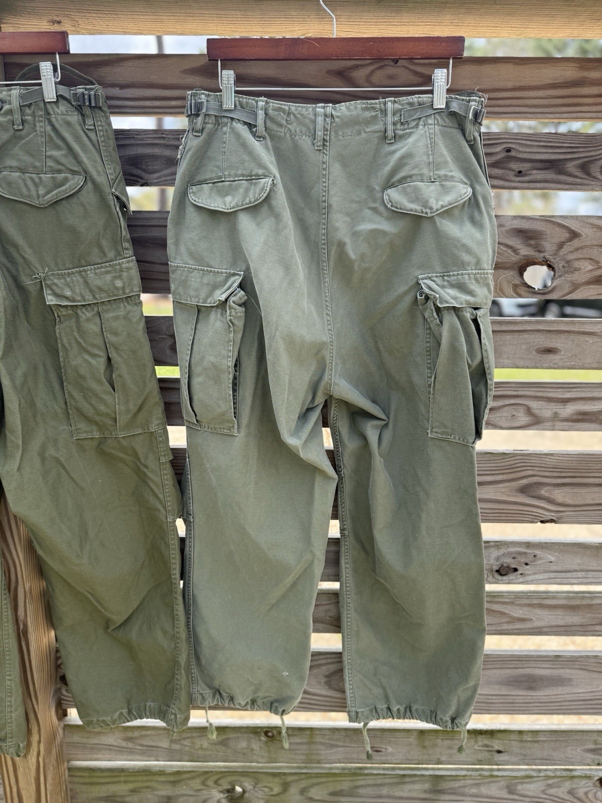 US Military M-1951 Field Trousers Korean War Era Regular Medium Green - 3 pairs