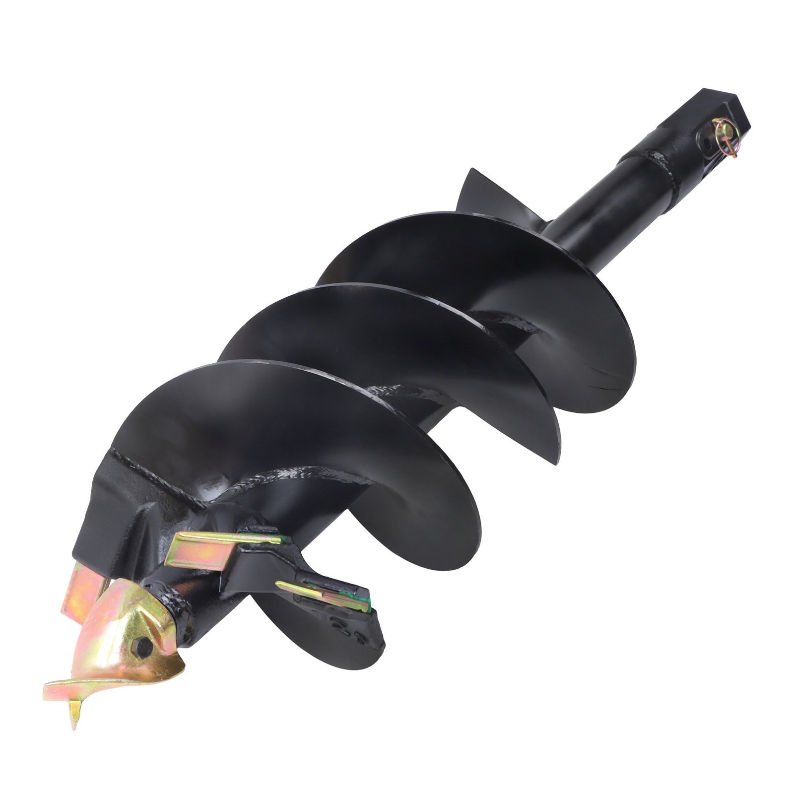 12 inch x 48 inch Auger Bit for Post Hole Digger, 2 inch Hex Connect W/ Pins