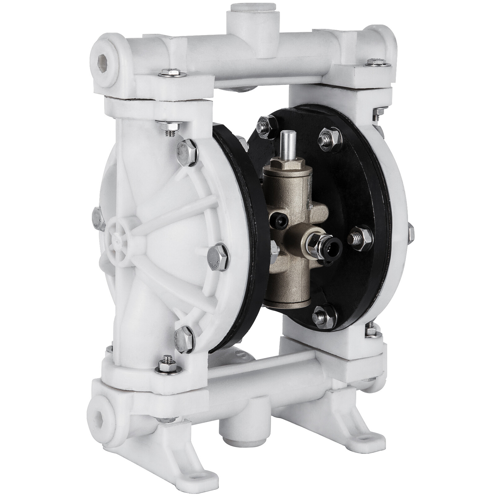 VEVOR 2.5GPM Air-Operated Double Diaphragm Pump Polypropylene