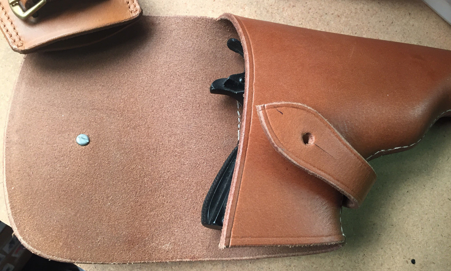 British Holster for Sam Browne Belt .45 Auto M1911 Leather