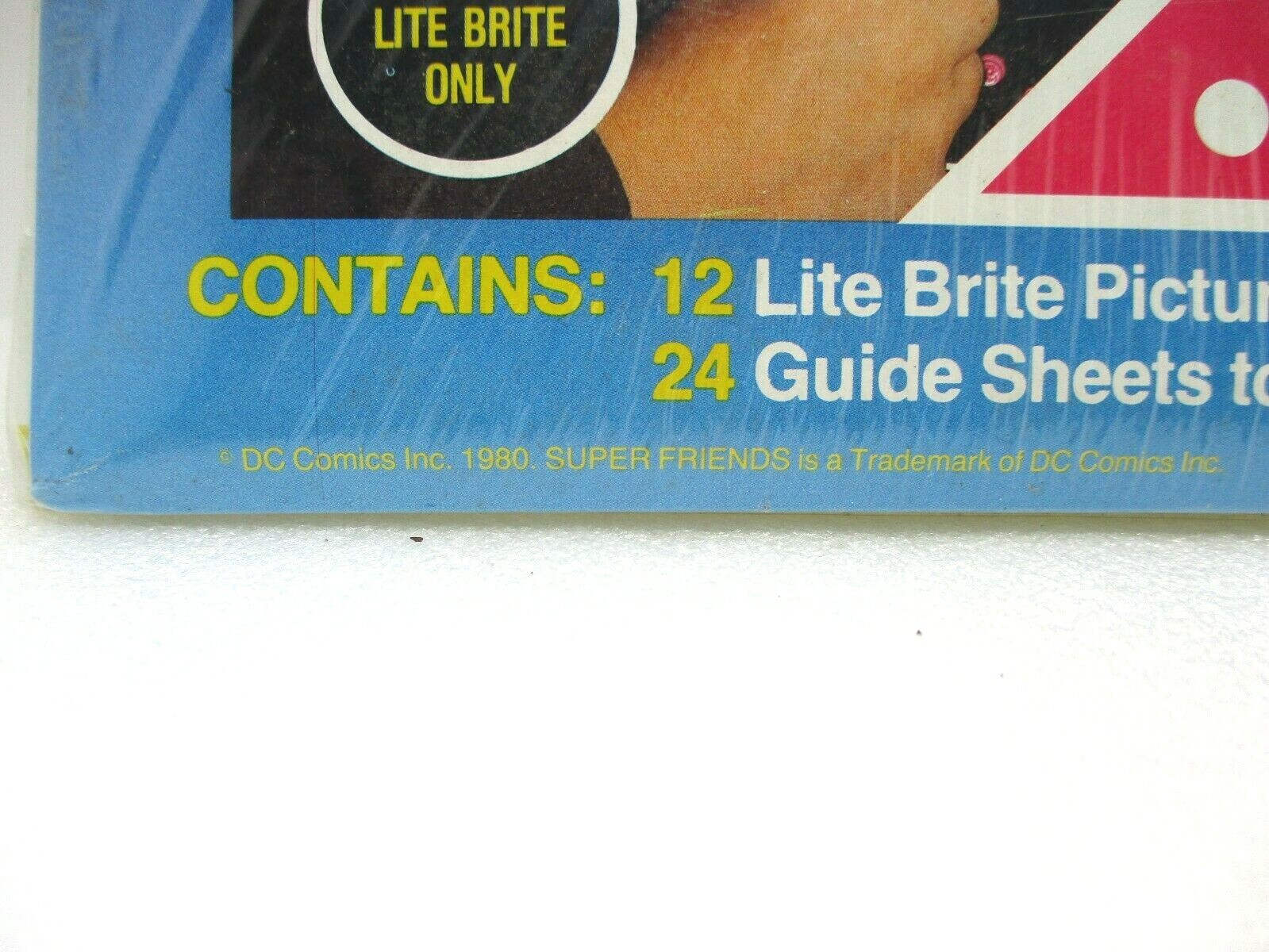 1980 LITE BRITE SUPER FRIENDS / HEROES REFILL SEALED 24 SHEETS!