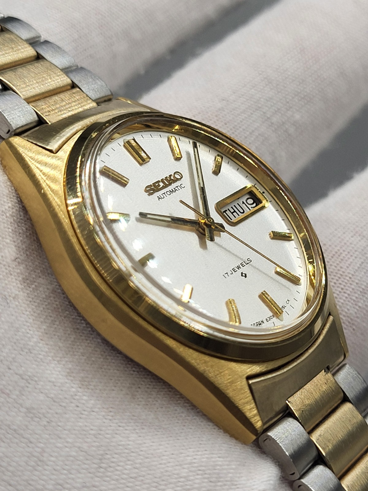 [NEAR MINT] 1979 Seiko Gold Automatic 17 Jewels Japan 6309-7149 Vintage Retro