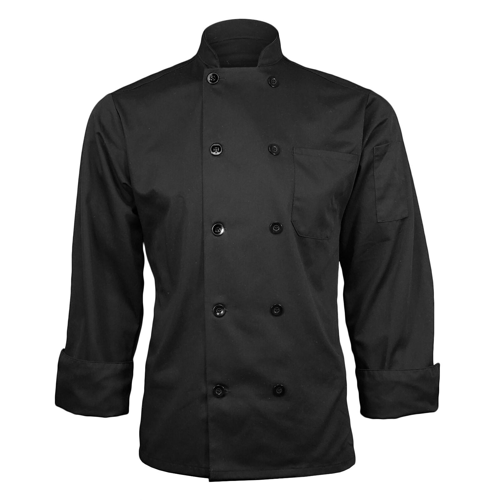 ChefsCloset NIP Long Sleeve Classic 10 Button Chef Coat