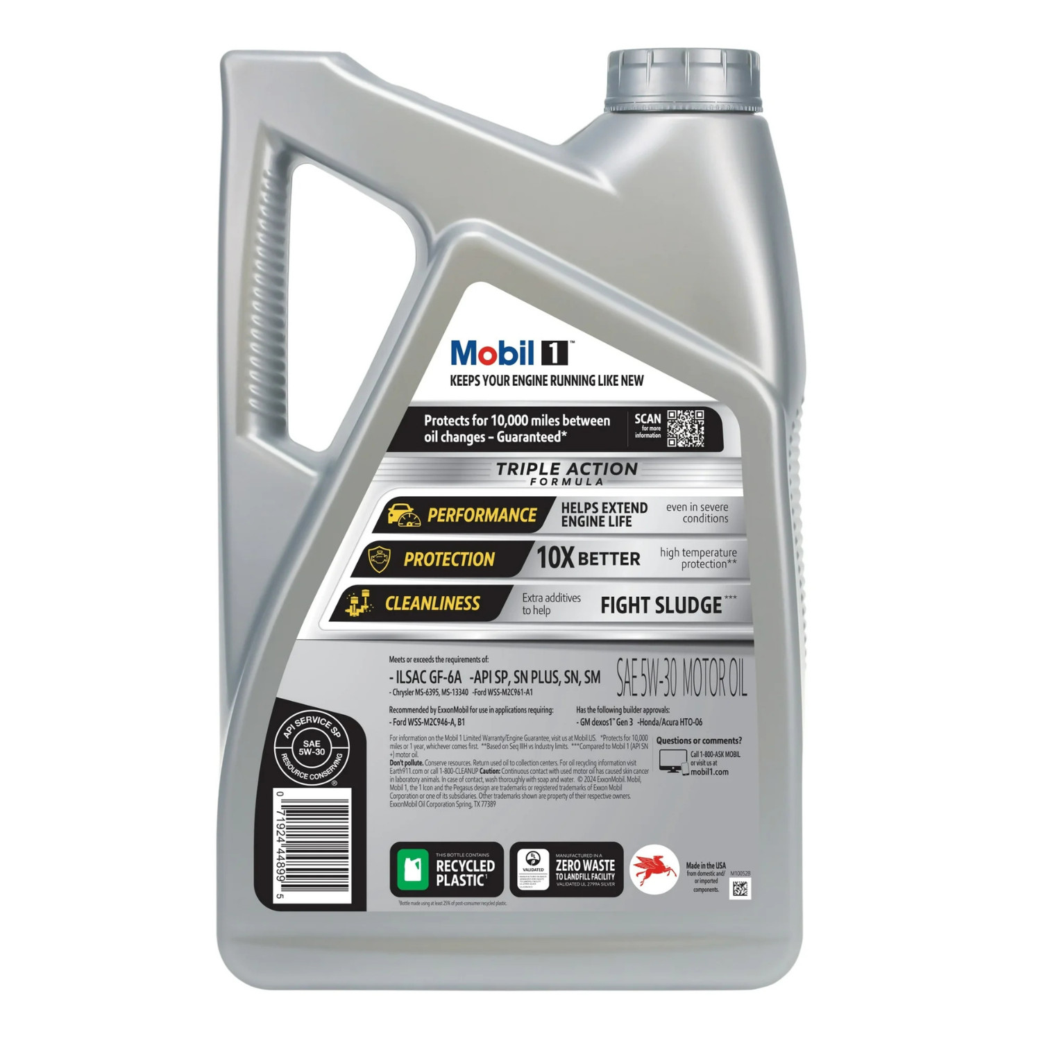 (2 pack) Mobil 1 Advanced Full Synthetic Motor Oil 5W-30, 5 Quart - FREESHIPPING
