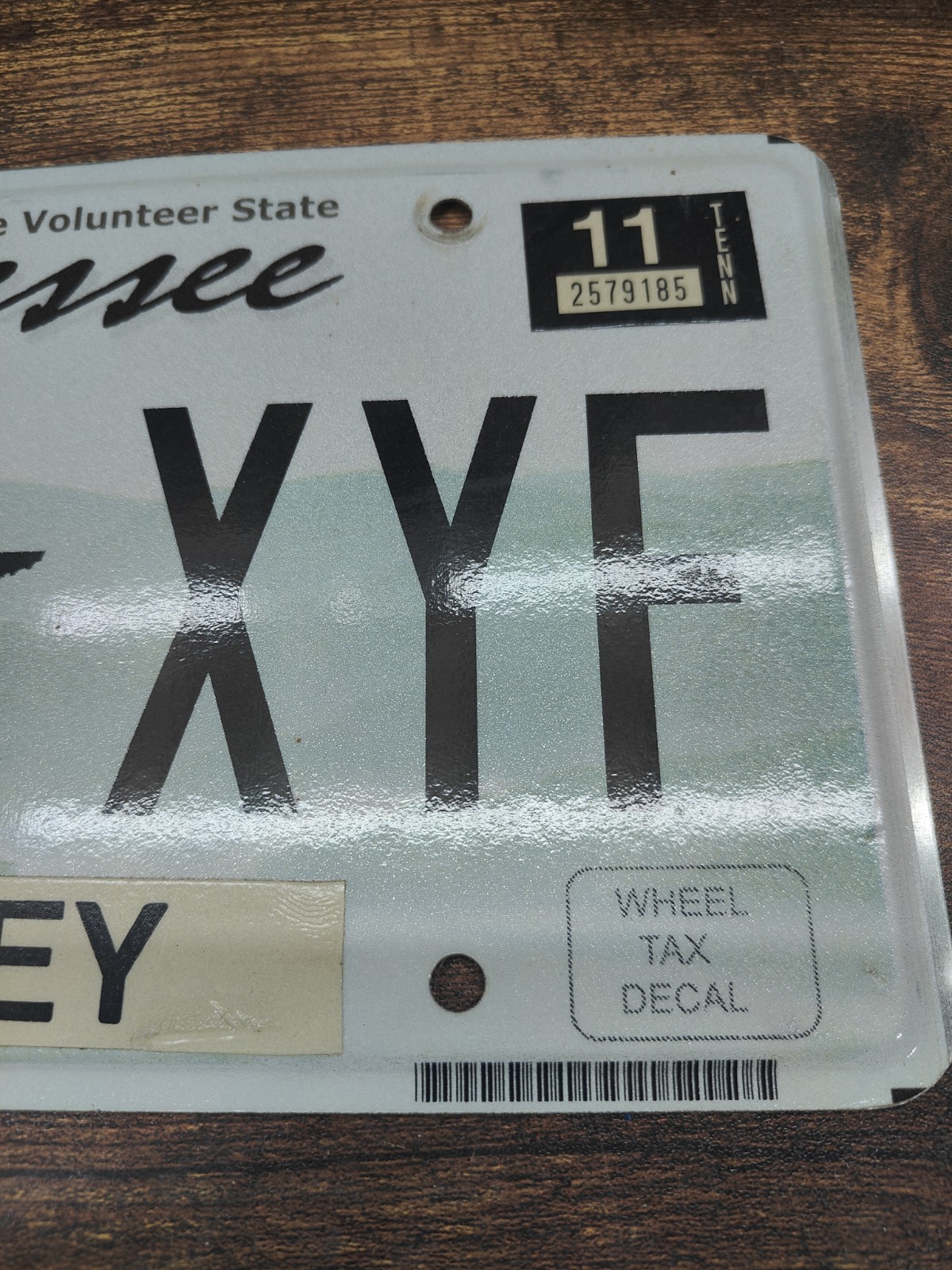 🟧Tennessee TN Tenn License Plate Tag 🟧 2011 11 185 XYF Bradley County