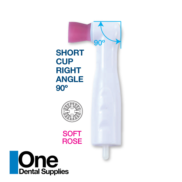 Dental Disposable Prophy Angles Soft Short Cups 90° - Latex Free 500's