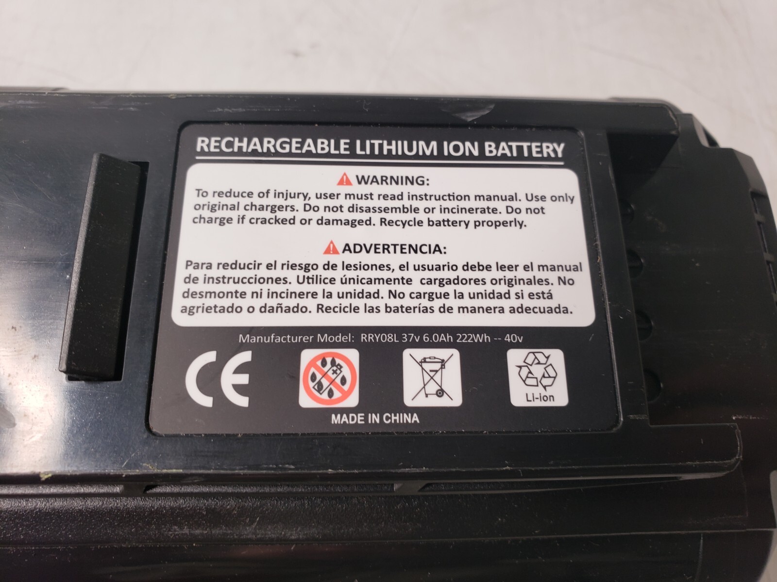 LOT of 2 40V 6.0Ah Battery for Ryobi 40 Volt Lithium OP4050 OP40602 w/Charger