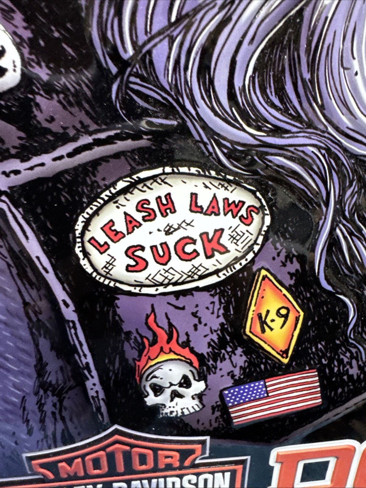 HARLEY DAVIDSON ANDE ROONEY BAD DOG METAL SIGN MANCAVE/GARAGE GREAT GIFT