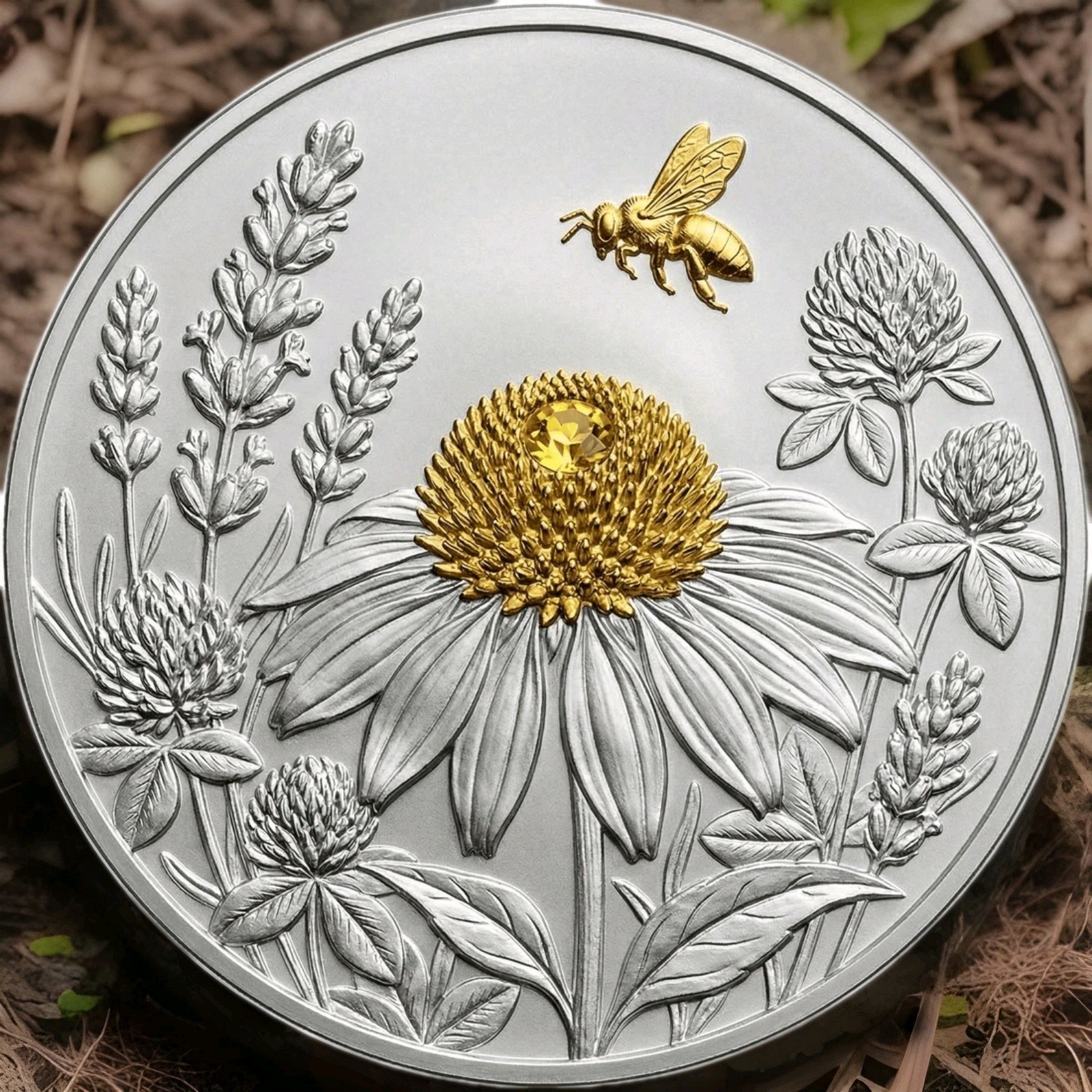 1oz ADVP .999 Fine Copper Core 2026 Bee Yourself Silver & Gold Gilded PRESALE
