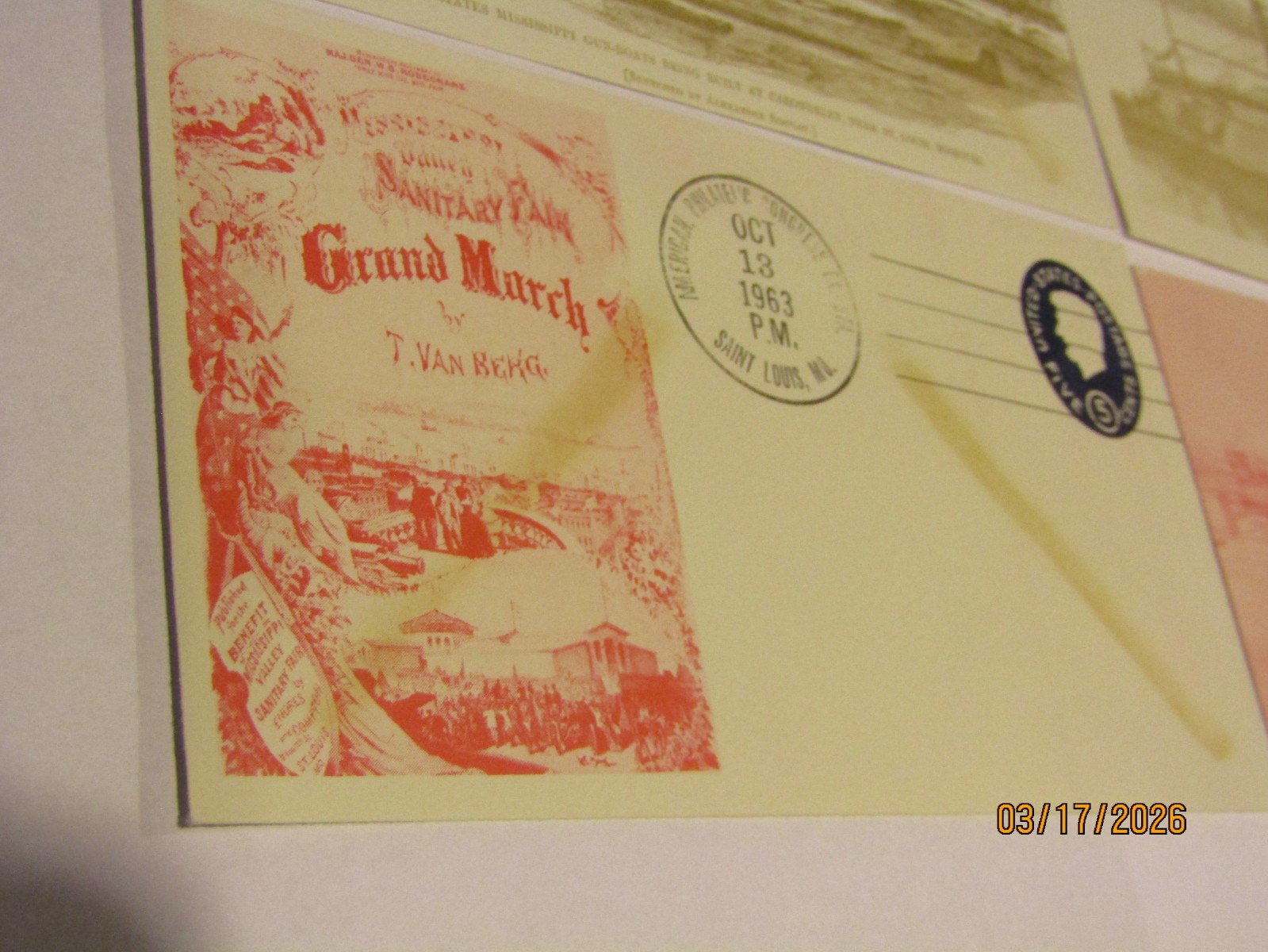 Philatelic Congress St Louis 1963 Eads Bridge Ironclad Gun Boats Envelopes FDC