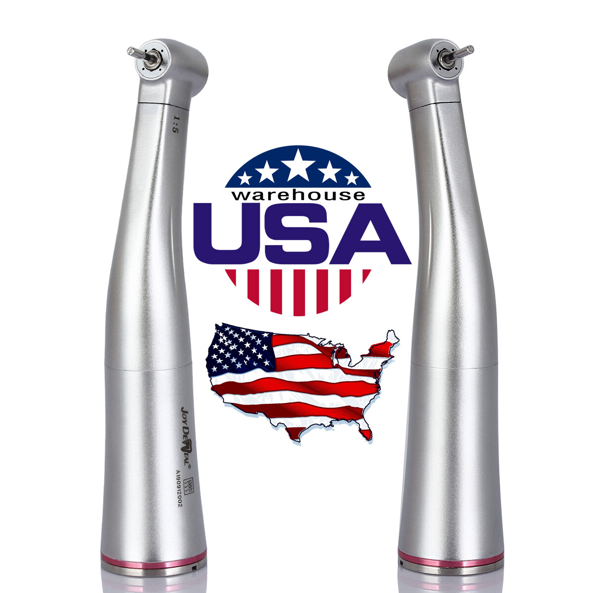 Dental 1:5 Increasing Contra Angle Optic LED Handpiece Fit for Electric Motor