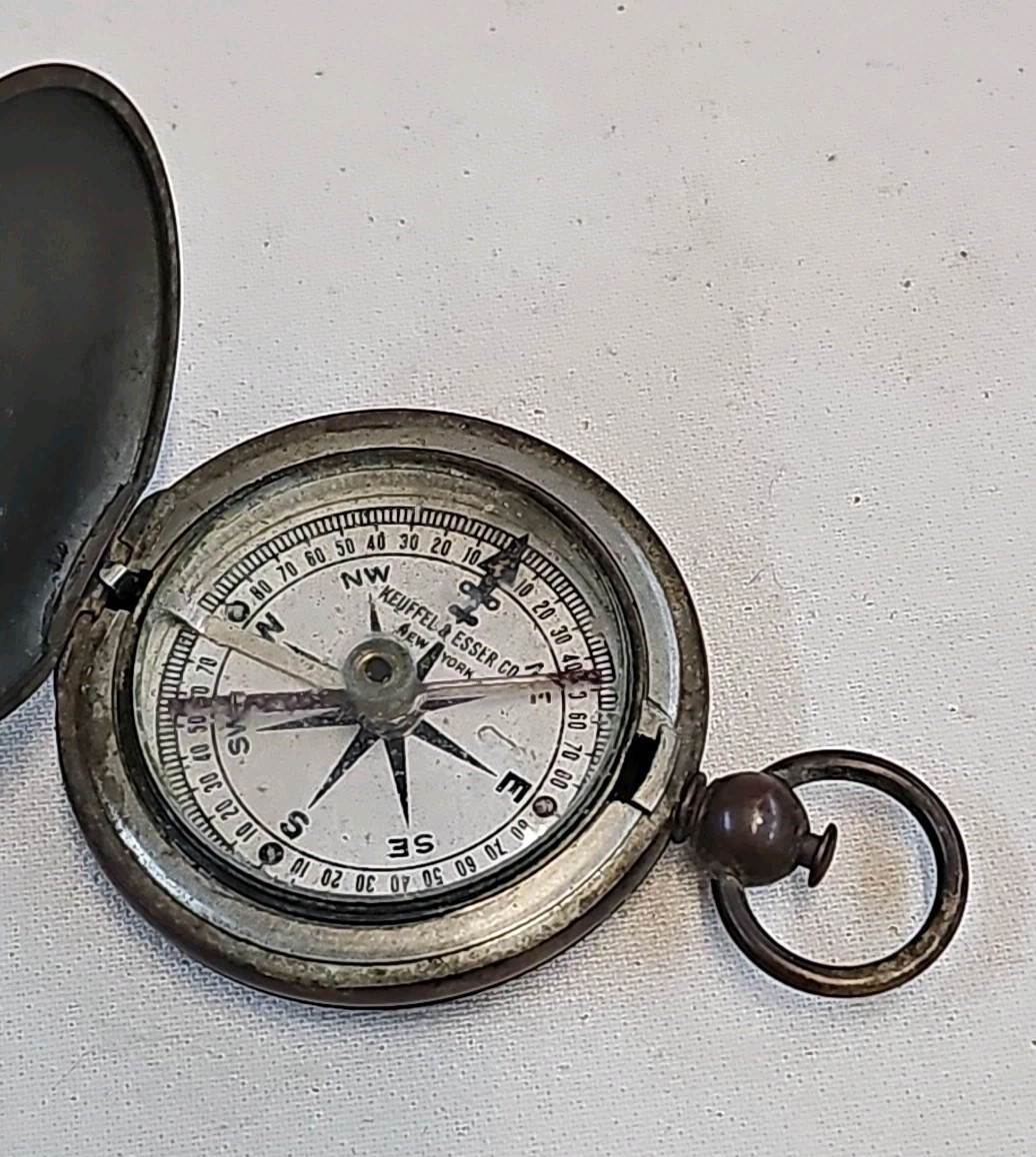 Antique Keuffel & Esser Co. New York Pocket Compass