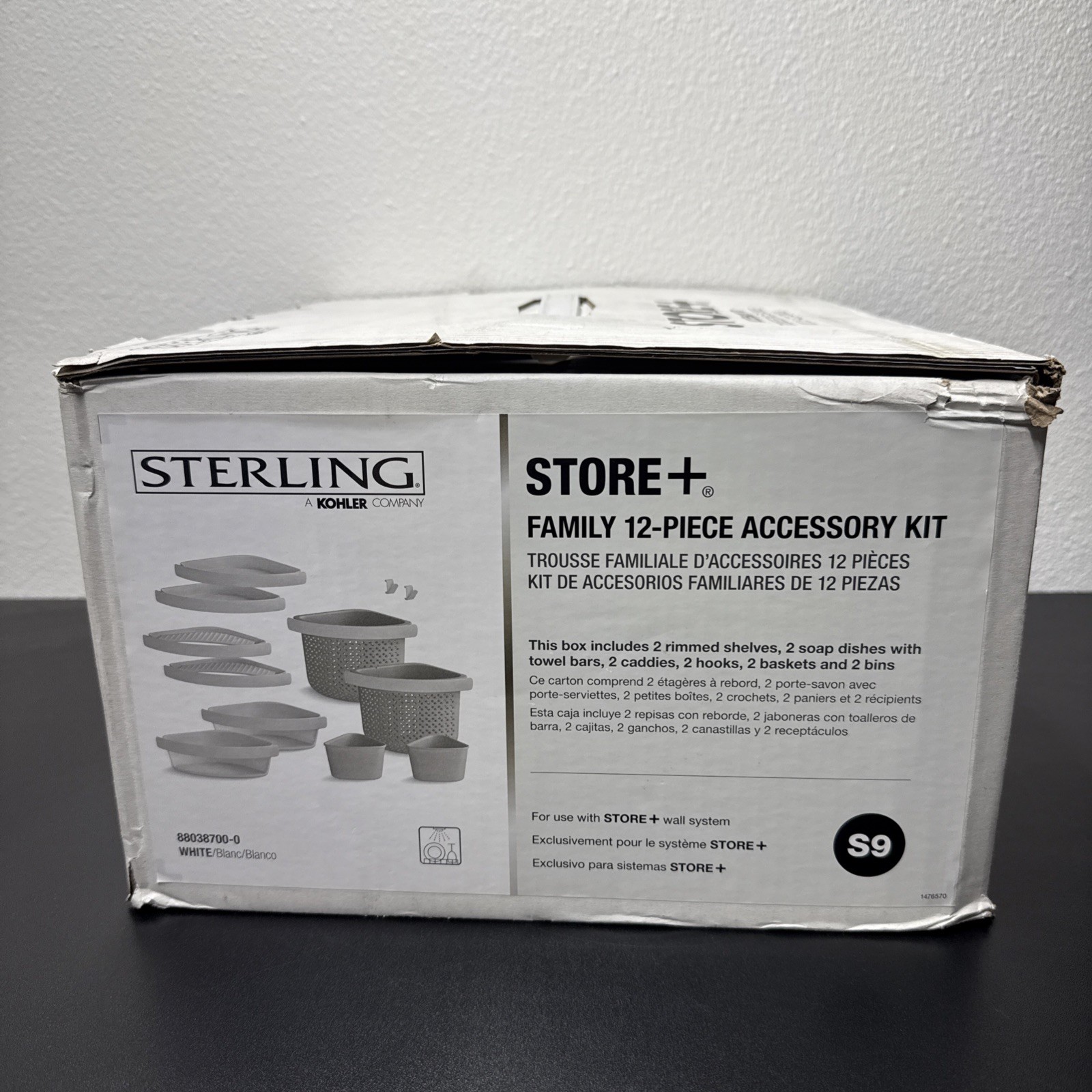 STERLING STORE+ 88038700-0 Family 12-Piece Shelf Accessory Kit