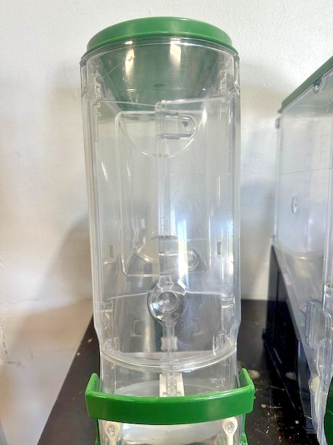 LOT OF 3 TRADE FIXTURES 618/624 COMMERCIAL BULK FOOD GRAVITY BIN DISPENSERS