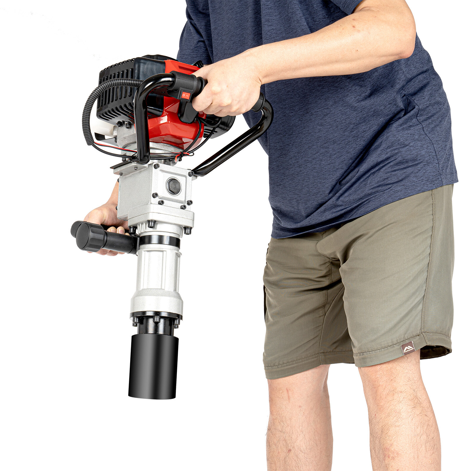 2-Stroke Gas Powered Post Driver Fence Pile Driver Hammer T Post Gasoline 1.2hp