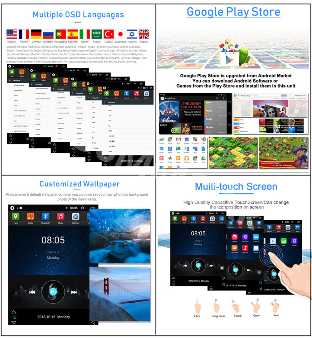 Fit For Ford Transit Connect 2014-2018 Stereo Radio Player For Carplay GPS WIFI