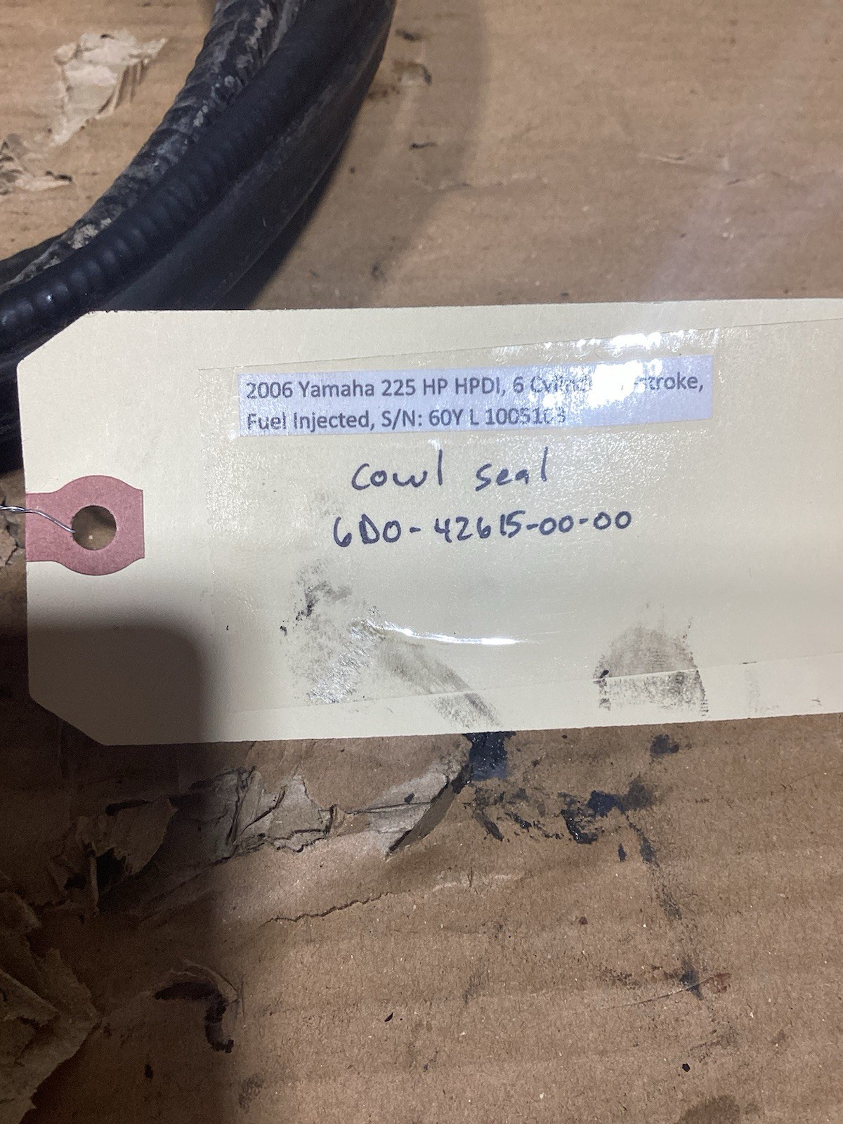 Yamaha V6 3.3L 200 225 250 300 Two-Stroke HPDI Cowling Cowl Gasket Seal